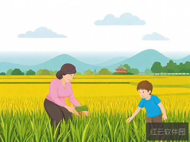 耕耘与传承,儿子耕种母亲田地的深层寓言